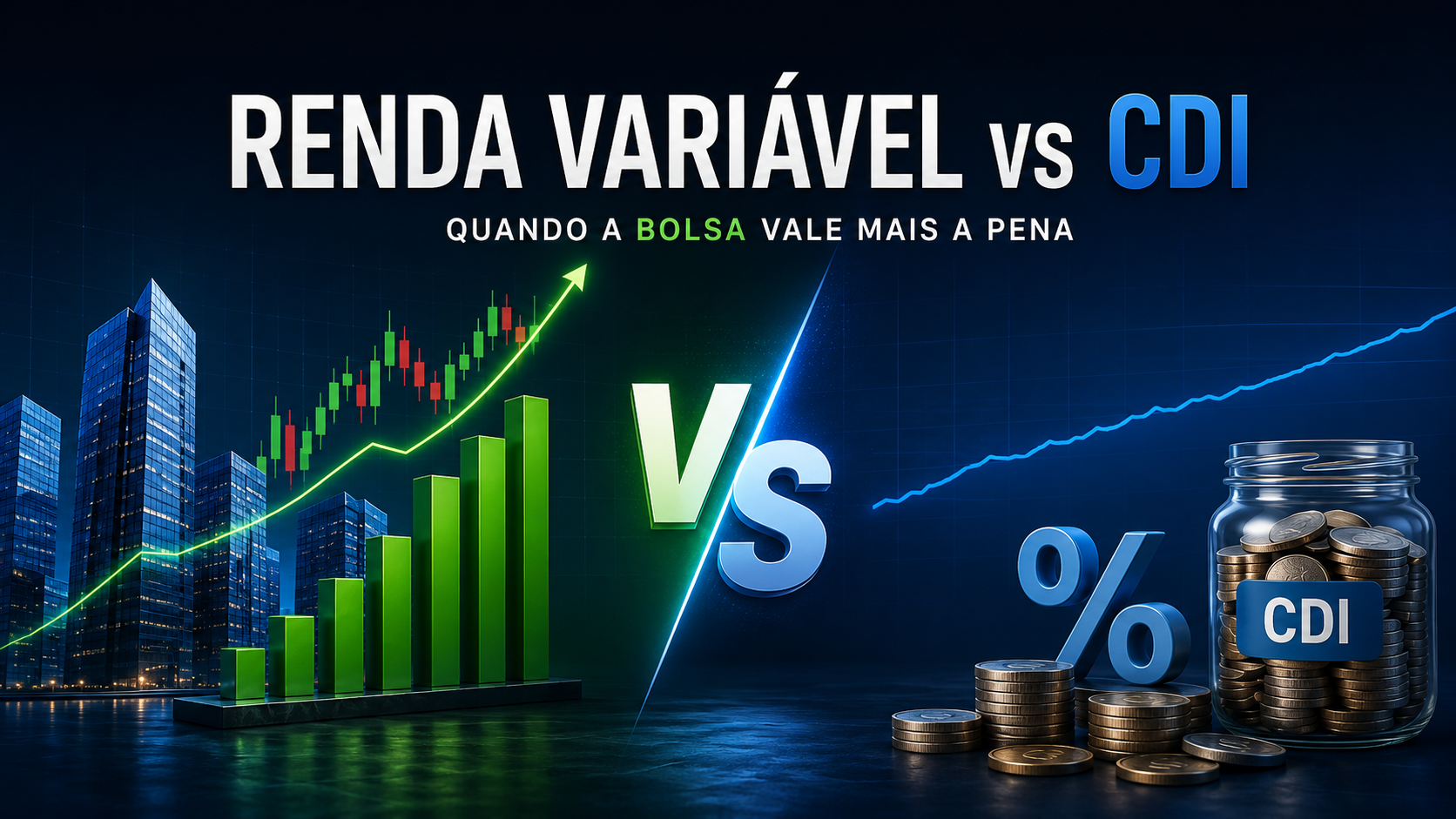 Renda variável vs CDI: quando a bolsa realmente vale mais a pena